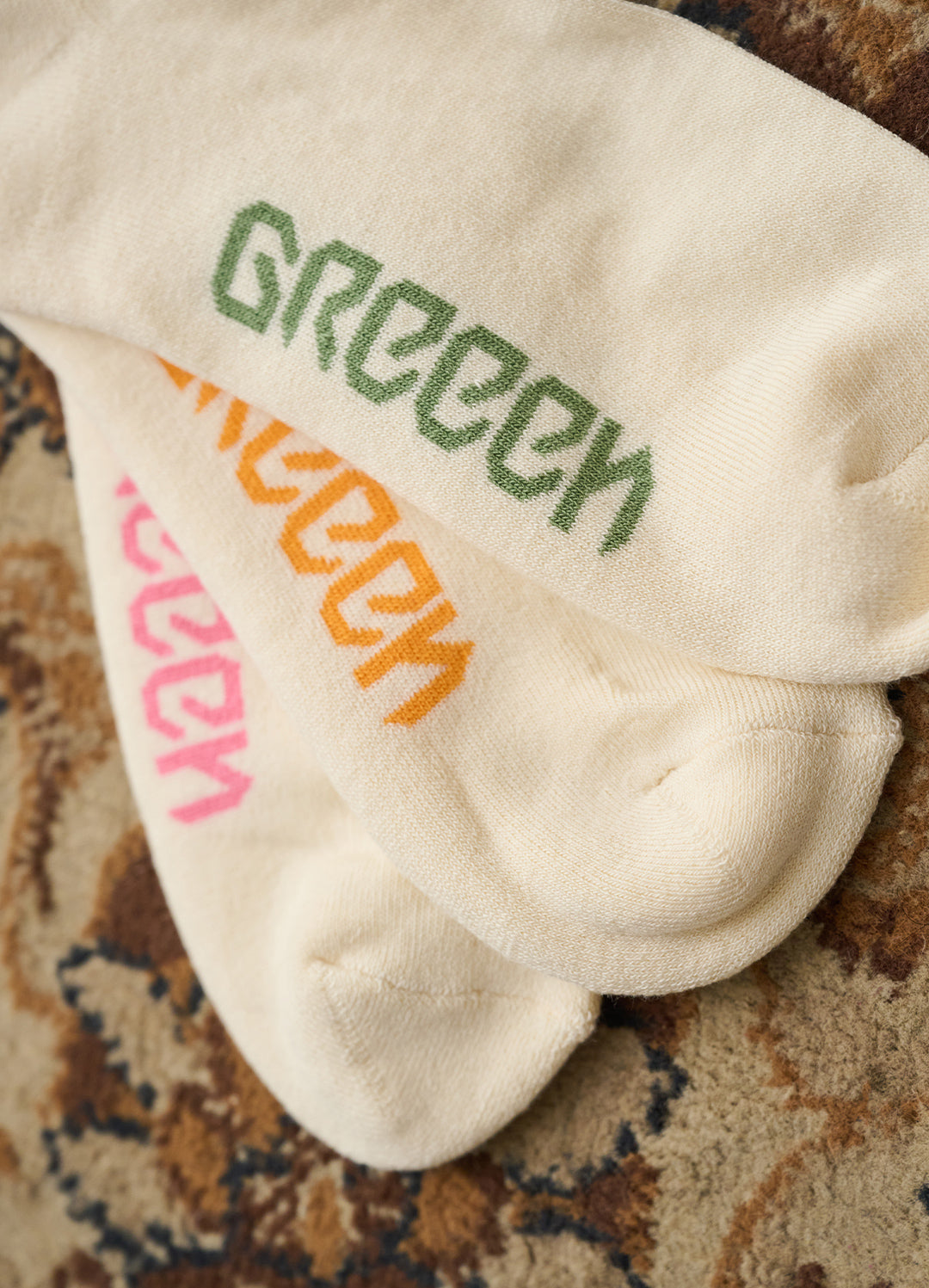 SONNE, HERZ & BROKKOLI SOCKEN-SET BEIGE