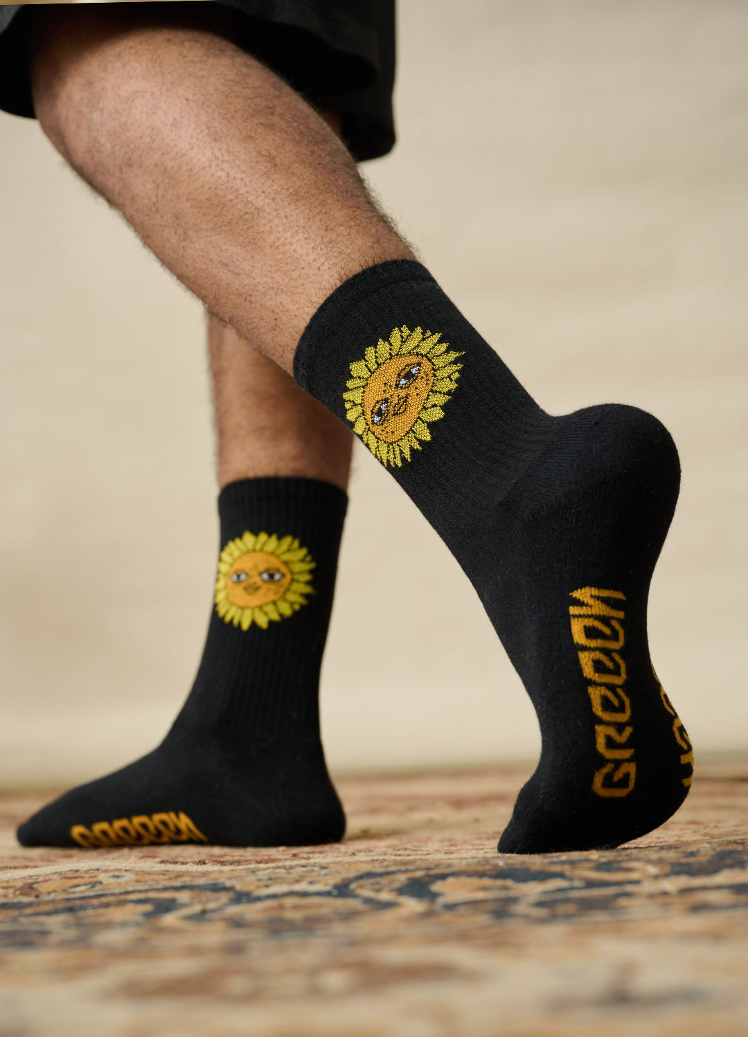 SONNE, HERZ & BROKKOLI SOCKEN SET SCHWARZ